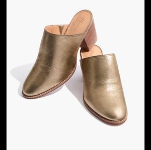 Madewell Gold Harper Mule